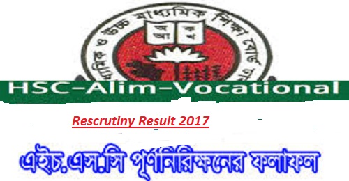 HSC Equivalent Rescrutiny Result 2017